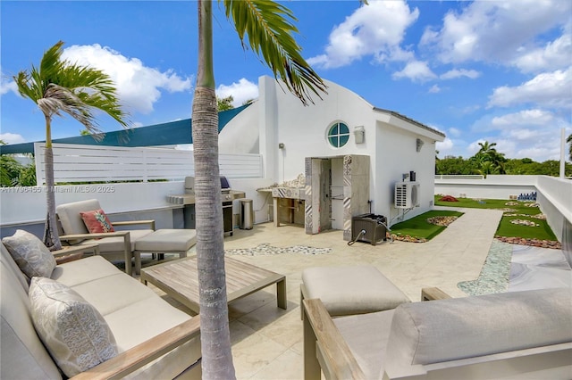 429 Hendricks Isle, Fort Lauderdale, FL 33301 - view of patio featuring an outdoor hangout area and grilling area