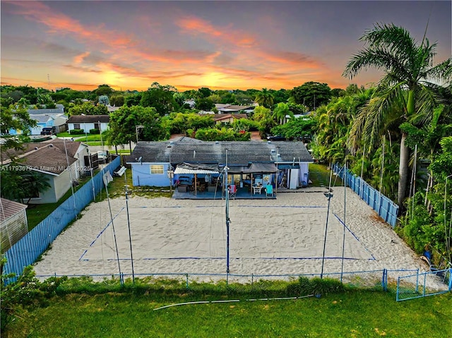 18231 SW 90th Ct, Palmetto Bay, FL 33157 - surrounding community with fence and volleyball court