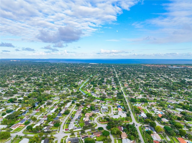 18231 SW 90th Ct, Palmetto Bay, FL 33157 - bird's eye view with a water view and a residential view