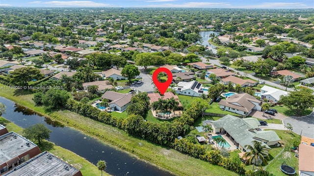 11377 NW 21st Ct, Coral Springs, FL 33071 - aerial view of property and surrounding area with a nearby body of water and nearby suburban area