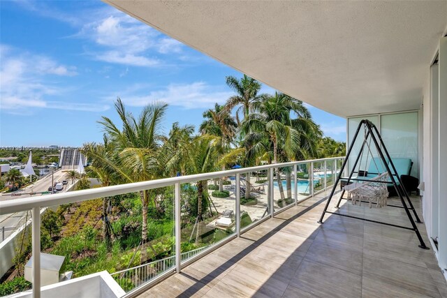 view of balcony