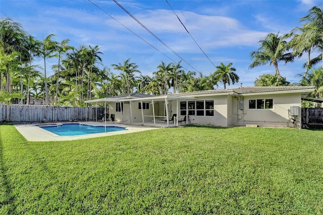 1438 Harrison St, Hollywood, FL 33020 - rear view of house featuring stucco siding and a patio