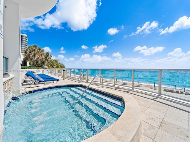 3101 S Ocean Dr Unit 2905, Hollywood, FL 33019 - view of pool featuring view of water and beach