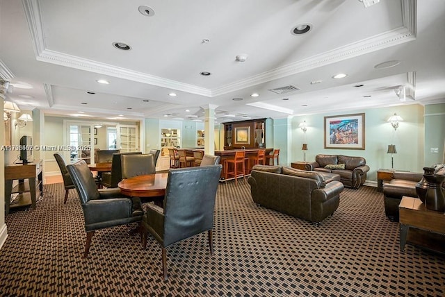 lobby featuring visible vents