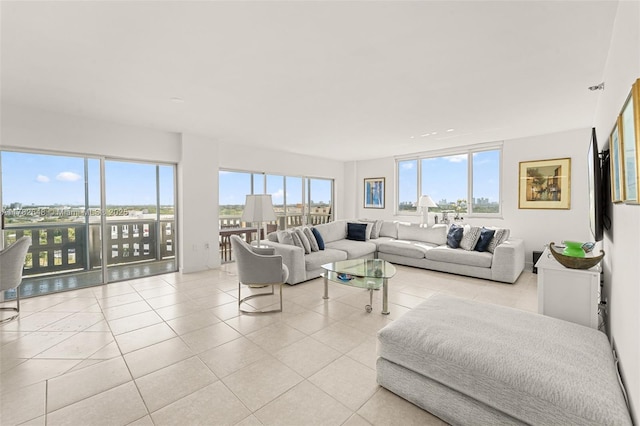4001 Hillcrest Dr Unit 1017, Hollywood, FL 33021 - living room featuring light tile patterned floors