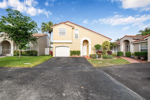 1249 NW 126th Ter, Sunrise, FL 33323 - view of front of home featuring stucco siding, a garage, driveway, and a tiled roof