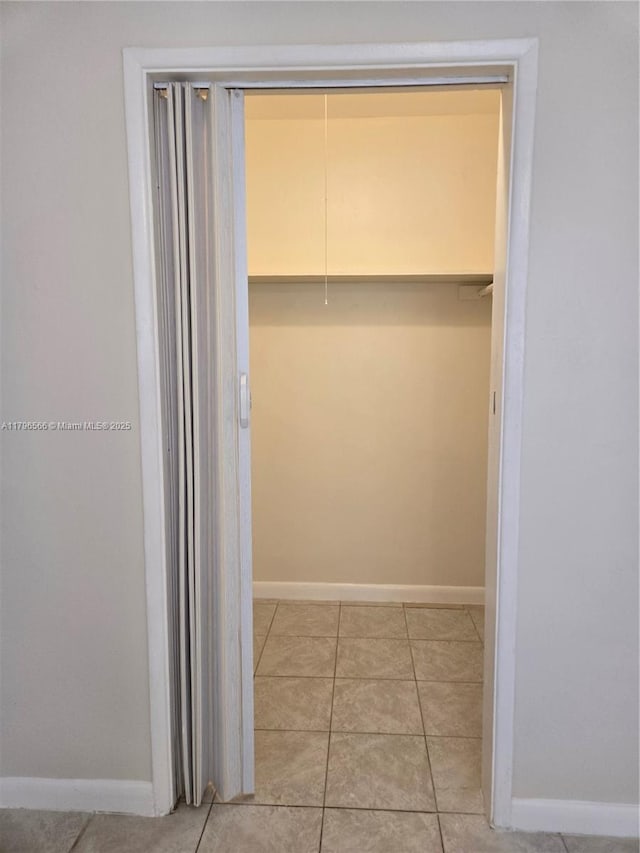 view of closet