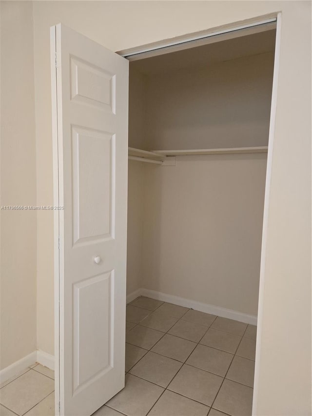 view of closet
