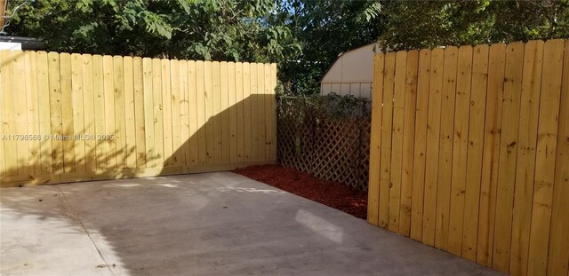 view of patio / terrace with fence