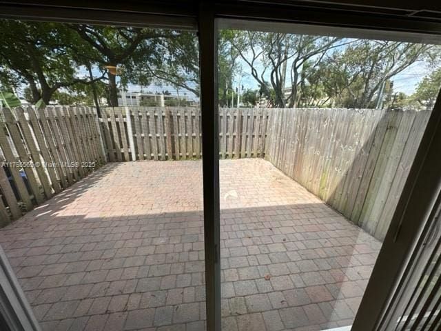 view of patio / terrace featuring a fenced backyard