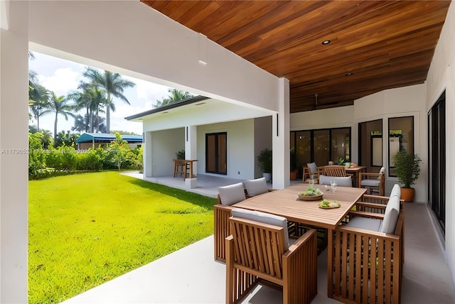 view of patio / terrace with outdoor dining space