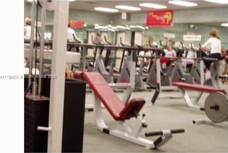 view of workout area