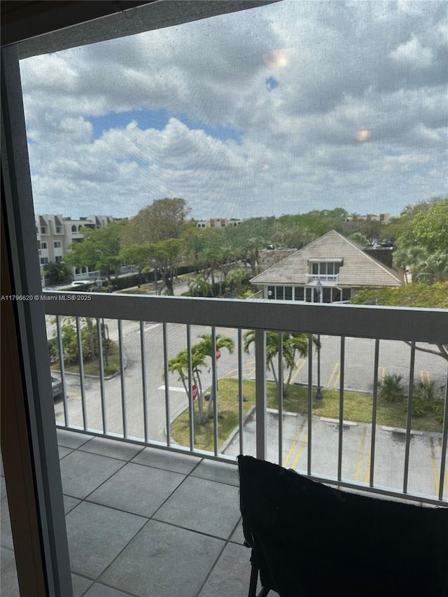 view of balcony
