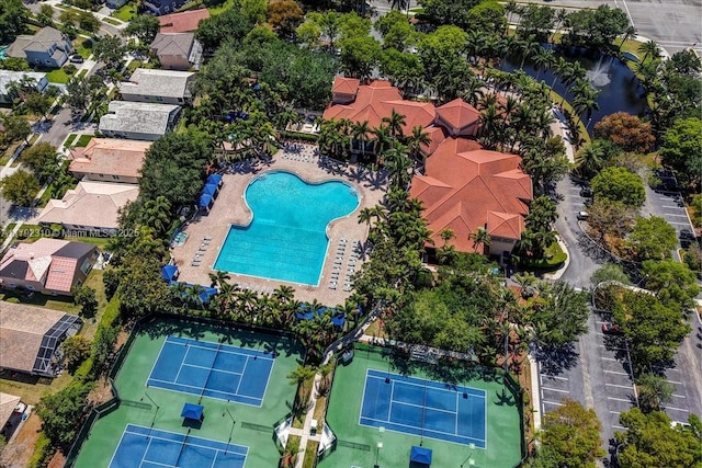 birds eye view of property