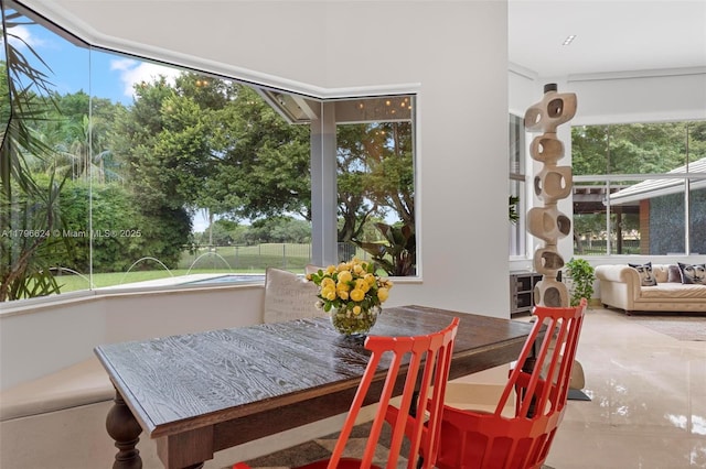 sunroom / solarium with a healthy amount of sunlight