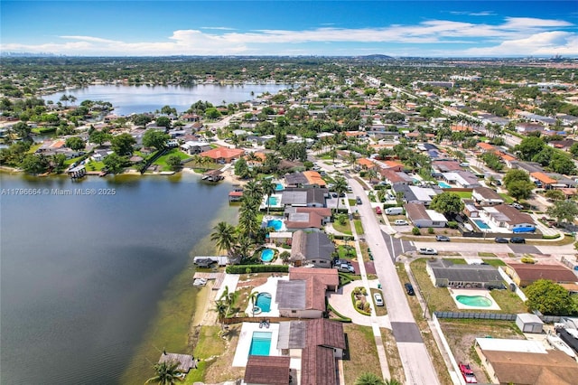 17931 NW 85th Ave, Hialeah, FL 33015 - aerial view of property and surrounding area featuring a pool and nearby suburban area
