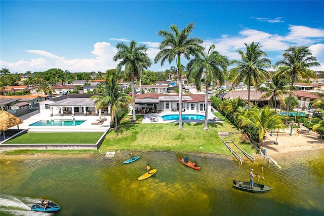 17931 NW 85th Ave, Hialeah, FL 33015 - aerial view of residential area with a pool area