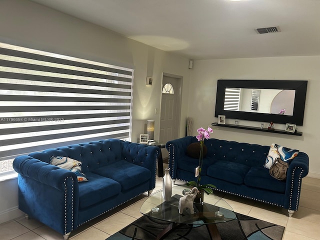 5718 Monroe St, Hollywood, FL 33023 - living room with tile patterned floors and visible vents