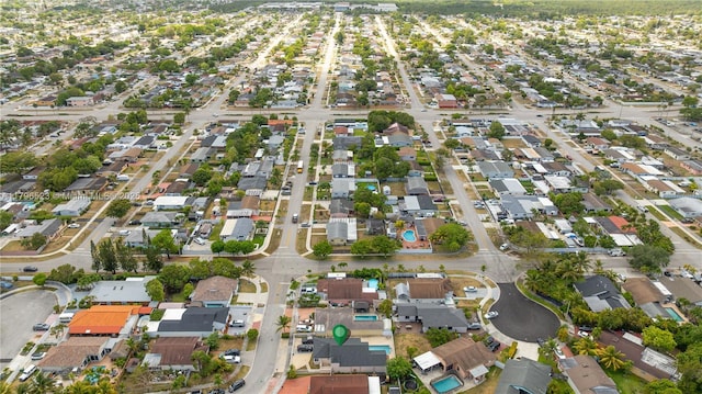 bird's eye view featuring a residential view