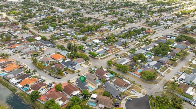 drone / aerial view featuring a residential view