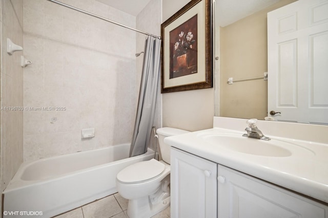 19058 SW 17th Ct, Miramar, FL 33029 - full bath featuring tile patterned flooring, toilet, vanity, and shower / tub combo with curtain
