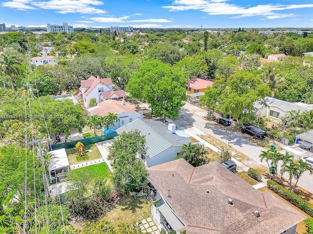 drone / aerial view featuring a residential view