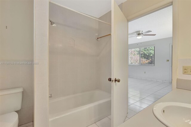7600 SW 124th St, Pinecrest, FL 33156 - spare room featuring ceiling fan and a textured ceiling