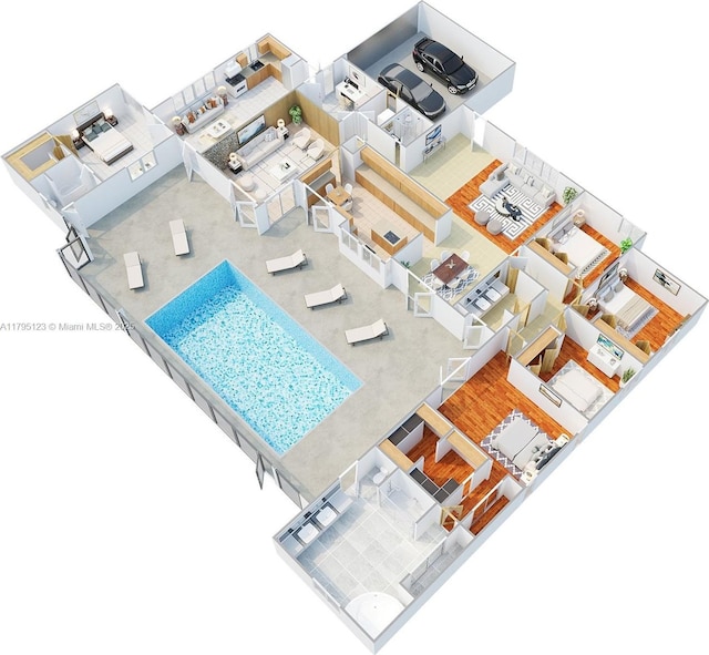7600 SW 124th St, Pinecrest, FL 33156 - view of property floor plan