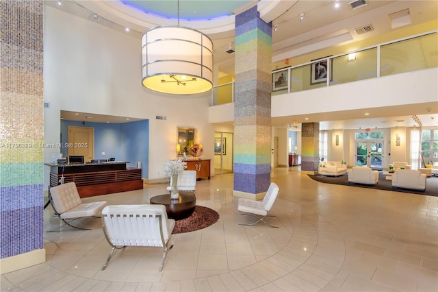 lobby featuring visible vents