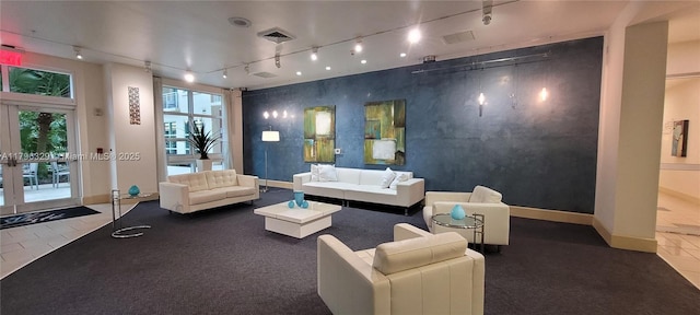 lobby with visible vents