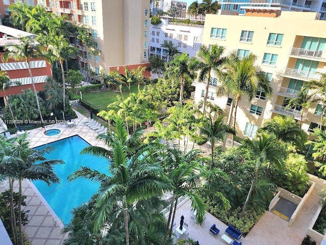 view of pool