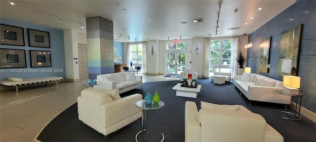 community lobby featuring visible vents