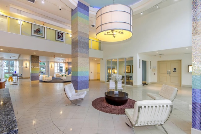 lobby with visible vents