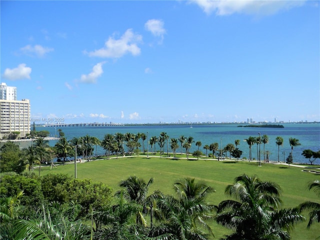 property view of water