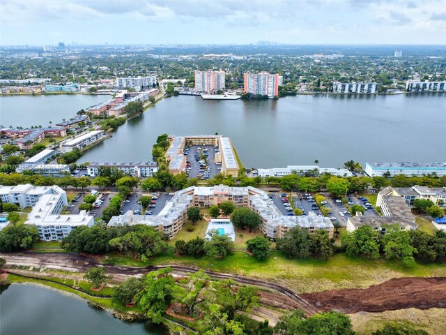 1301 NE 191st St Unit F417, Miami, FL 33179 - bird's eye view featuring a water view and a view of city