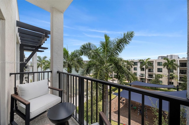 view of balcony