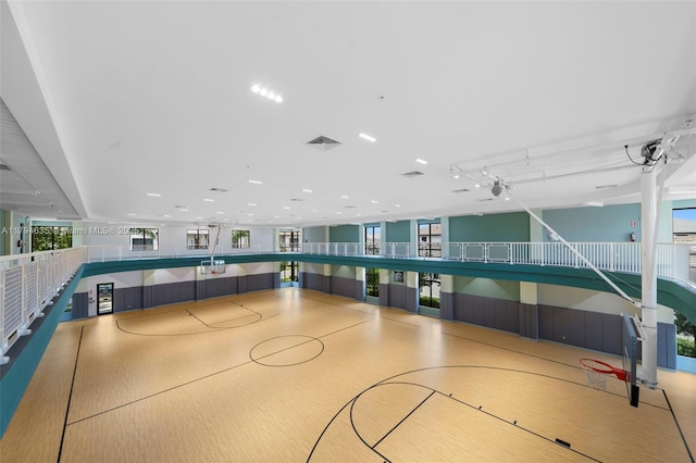 view of sport court with community basketball court