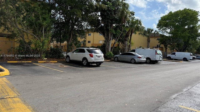 view of uncovered parking lot