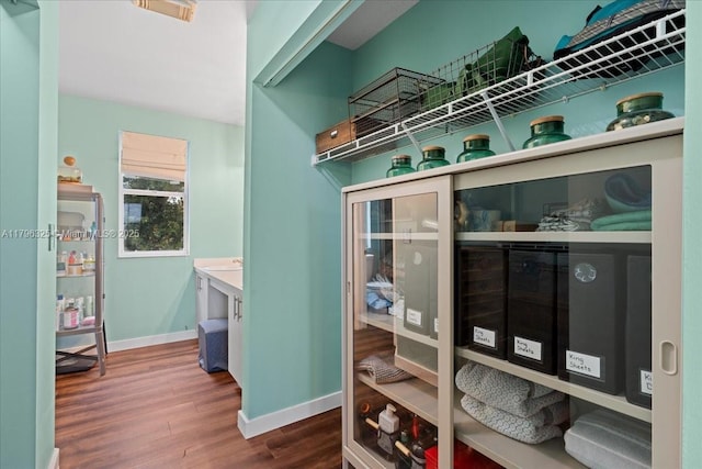 view of storage room