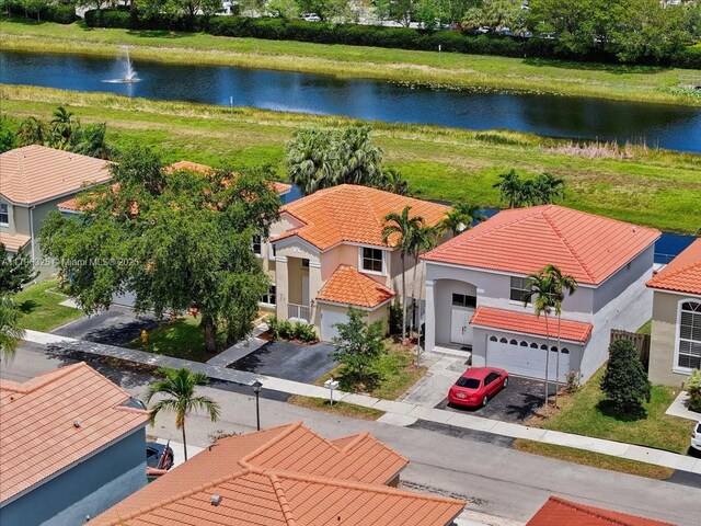 4370 SW 82nd Way, Davie, FL 33328 - birds eye view of property with a water view