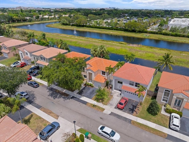 4370 SW 82nd Way, Davie, FL 33328 - birds eye view of property featuring a water view and a residential view