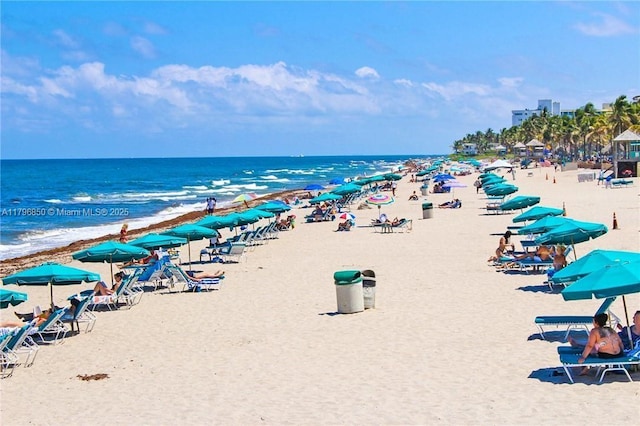 14 Westbury A 14, Deerfield Beach, FL 33442 - water view featuring a beach view