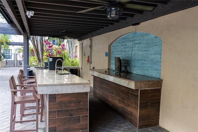 520 SE 5th Ave Unit 3302, Fort Lauderdale, FL 33301 - view of patio / terrace with outdoor dry bar