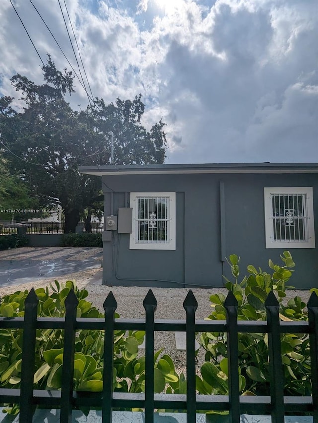 exterior space with fence
