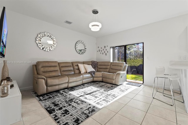 20302 NW 6th Pl, Miami Gardens, FL 33169 - living area with light tile patterned floors and baseboards