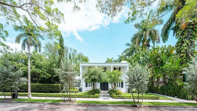 view of front of house with french doors