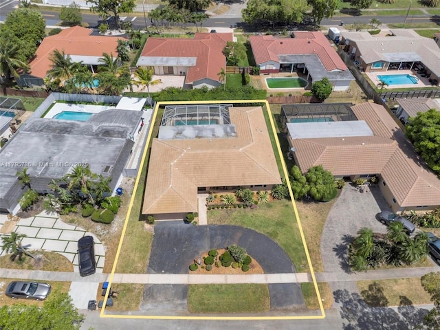 5101 N 37th St, Hollywood, FL 33021 - birds eye view of property with a residential view