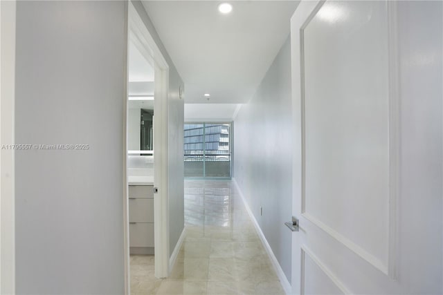 3400 SW 27th Ave Unit 1506, Miami, FL 33133 - hallway with baseboards