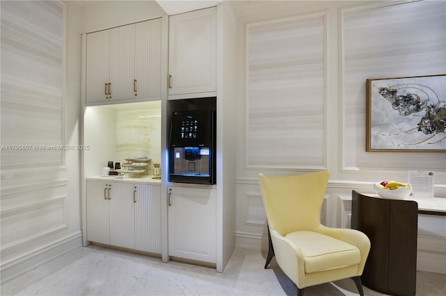 3400 SW 27th Ave Unit 1506, Miami, FL 33133 - interior space with a decorative wall and marble finish floor