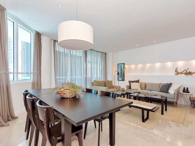 view of dining room